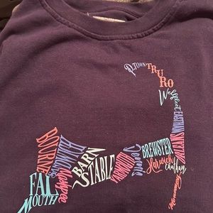 NWOT cape cod crew sweatshirt from Cuffy’s.  Women’s large. Navy blue.